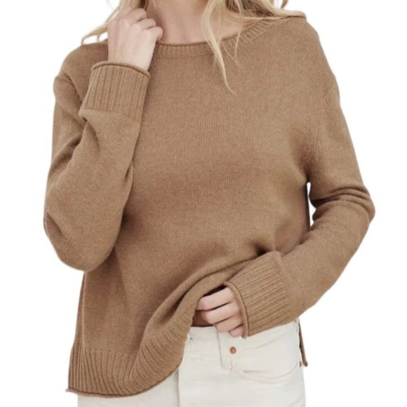 Jenni Kayne Sweaters - Jenni Kayne Everyday Wool Cashmere Crew Relaxed Pullover Sweater, Size XS